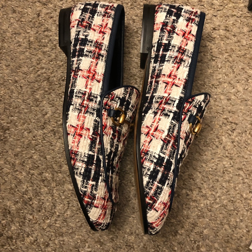 Brand New Gucci Jordan Loafers Tweed with Silver Threads 38.5 - Picture 10 of 10